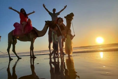Sunset Camel Ride in Asilah Briech Beach