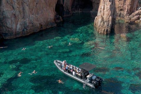 half-day excursion / snorkeling calanques de piana-capo rosso