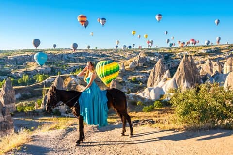 Cappadocia Sunrise ridetur med hotel afhentning