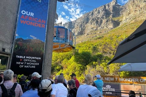 Tafelberg en pinguïns in Kaapverdië