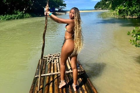 Excursión en balsa de bambú y Blue Hole Secret Falls desde Montego Bay
