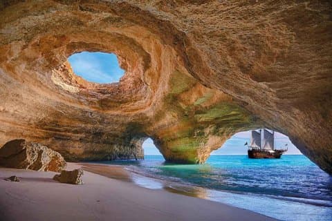 Day trip to Algarve lagos with Benagil cave Boat tour