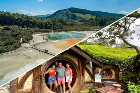 Hobbiton & Rotorua einschließlich Waiotapu Tagestour von Auckland