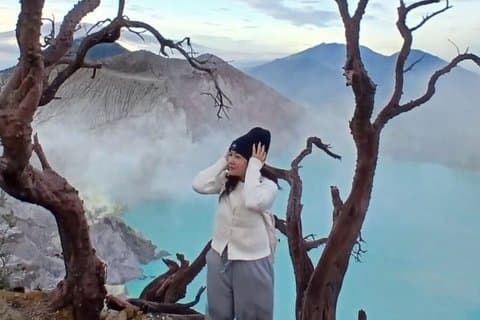 Excursão de meia-noite no Monte Ijen Blue Fire