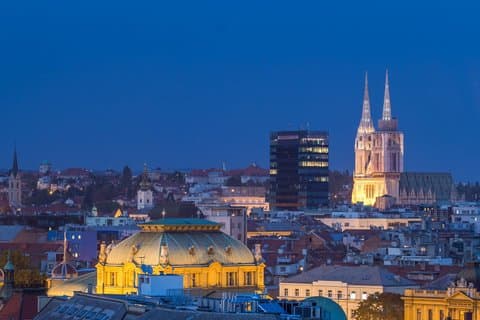 Visite nocturne privée de Zagreb Lumières de la ville et vues panoramiques