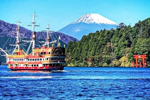 Lake Ashi Owakudani and Shrine Visit Mount Fuji Hakone Tour