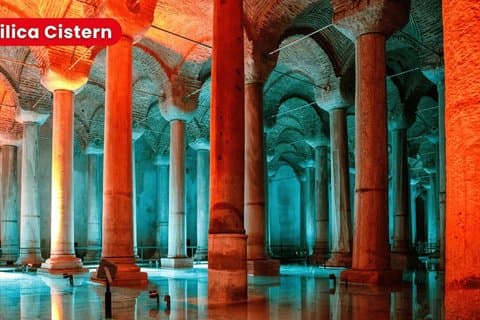 Istanbul : Entrée de la citerne de la basilique et expérience autoguidée