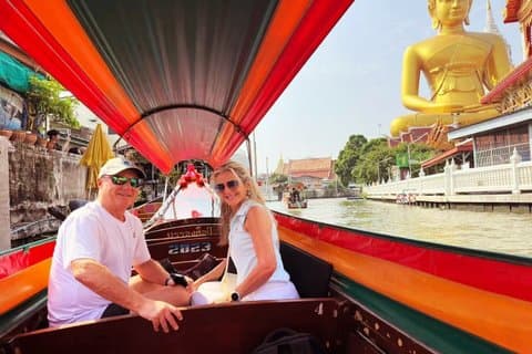 Visite du canal de Bangkok : Big Buddha & Vie locale en Longtail (2 heures)