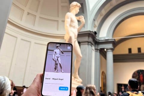 Accademia: Eintrittskarte mit Zeitvorgabe und App für selbstgeführte Besichtigungen