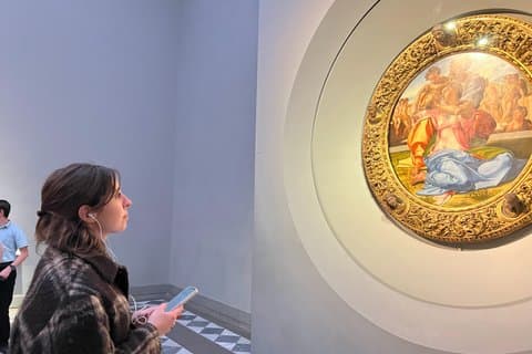 Uffizi Gallery: Självguidad appbesök och valfritt Accademia Museum