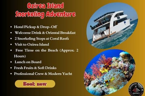 Ozirea Island Snorkeling luksus båttur fra Hurghada