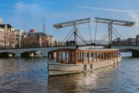 Amsterdam Classic Saloon Boat Canal Cruise mit Fortgeschrittener