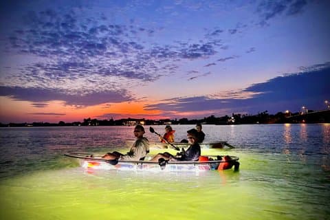 Glow Boats Sunset Glow Clear Kayak Tour at Anna Maria Island
