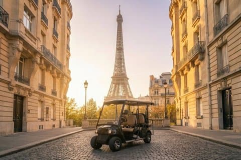 Tour privado en carrito de golf: Monumentos de París & Gemas Ocultas