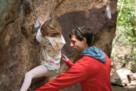 Escalada en roca al aire libre en Boulder para principiantes y principiantes