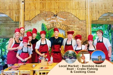 Clase de cocina Hoi An: mercado local, bote de canasta, pesca y cocina