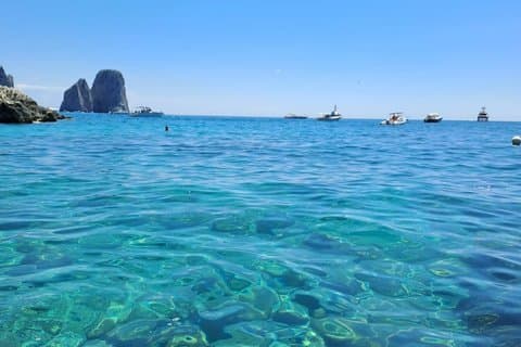 Från Amalfi, en privat båttur för att upptäcka ön Capri