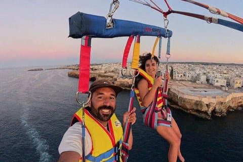 Parachute Ascensional flight to Polignano a mare