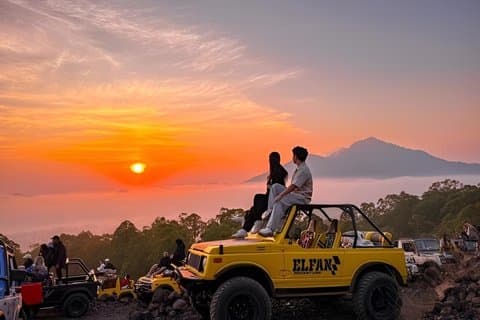 Mount Batur Jeep Sunrise avec source chaude naturelle All Inclusive