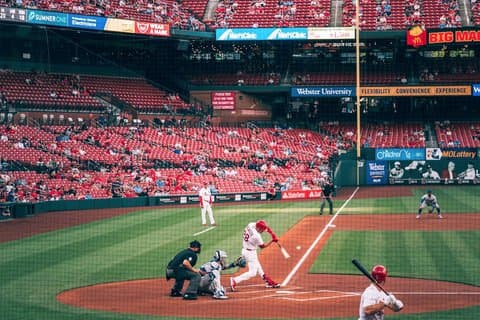 St. Louis Cardinals baseballkamp på Busch Stadium