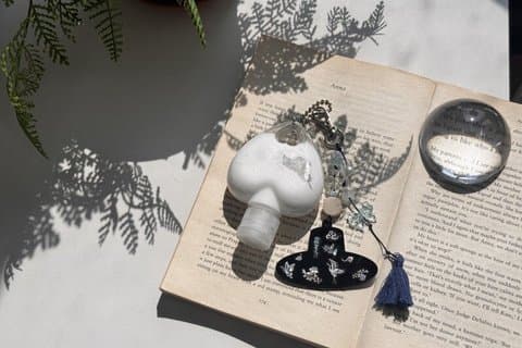 Koreansk inspireret beaded keyring parfume hånd creme fremstilling