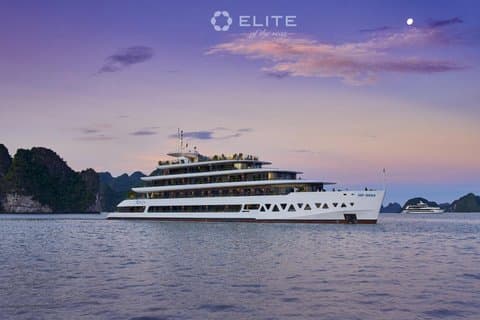 Elite of the Seas 3D2N luksus cruise i Ha Long Bay fra Hanoi