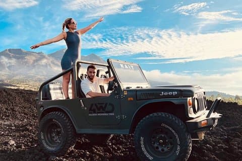 Mount Batur Jeep Sunrice Tour with River Tubing Adventure