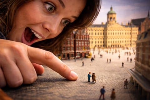 Inträdesbiljett till Amsterdams miniatyrmuseum