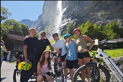 Lauterbrunnen E sykkel tur Valley of 72 vannfall 4 timer