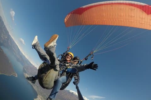 Tandem paraglider Lake Iseo Lombardy