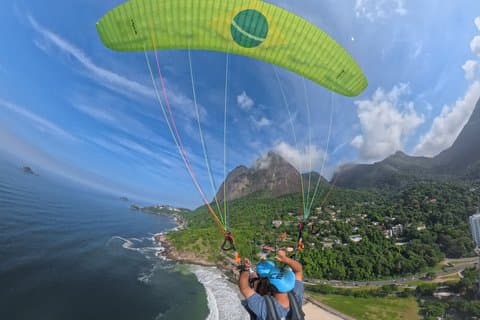 Tandem skärmflygning i Rio de Janeiro Kom och flyg till Rio