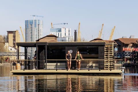 Sauna flottant de Londres