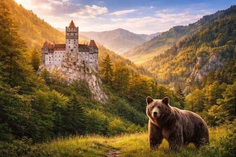 Bucharest: Brown Bears Sanctuary & Bran-Dracula's Castle day trip
