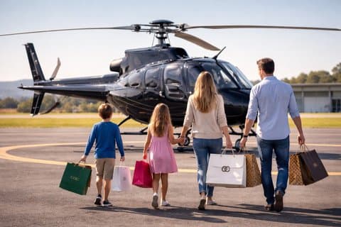 Woodbury Common shopping tur fra NYC med helikopter