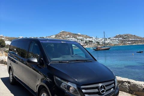 Mykonos Traslado privado VIP Aeropuerto Puerto y hotel Recogida