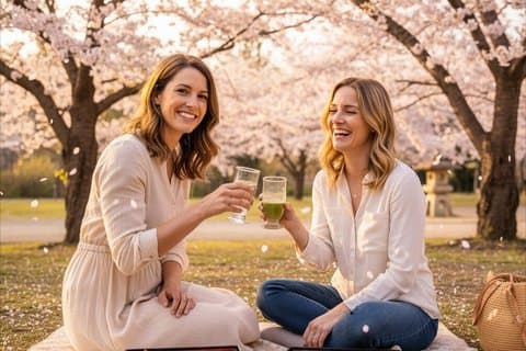 Tokyo Sakura Picnic Relaxing Hanami with Gourmet Bento and Photos