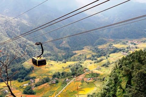 Sapa : Fansipan Kabelbaan, Dorp, Moana, Alpen Coaster, Glazen Brug
