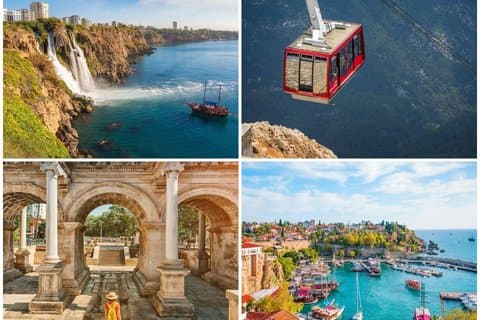 City tour turístico em Antalya com teleférico e passeio de barco