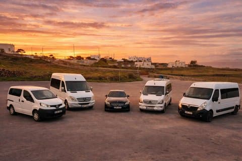 Santorin Transfert privé : Aéroport ou Port