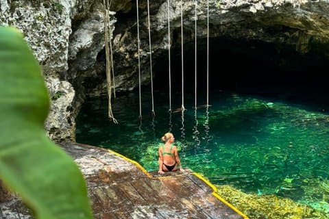 Rundvisning i cenoterne i Tulum, maya-traditioner og buffetbrunch