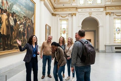 Pradomuseet och Madrids historiska privata vandringstur