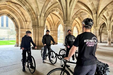 Hjem til fodboldcykelturné i Glasgow