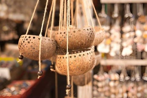 Expérience pratique de fabrication de bambou en coquille de noix de coco de Sigiriya