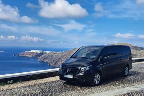 Transporte privado do Aeroporto de Santorini – rápido e confiável