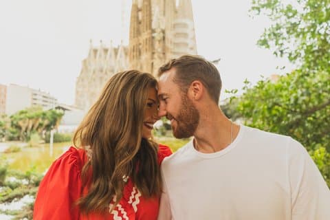 Fotosession ved Sagrada Familia og Barcelona + Print + Video