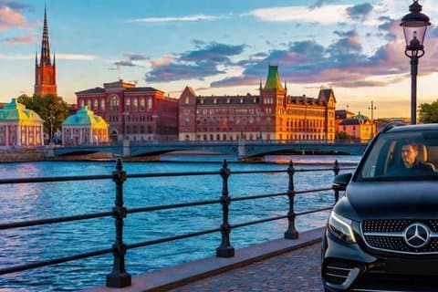 Privat VIP Stockholm City Tour – Bil, guide, snacks og vand Incl