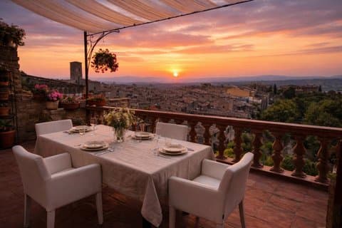 San Gimignano Sunset Belvedere Middag och vinprovning