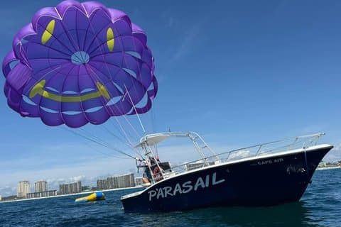 Avventura in parapendio sopra Shell Island a Panama City Beach