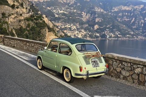 Fiat 500 Vintage de la Costa de Amalfi