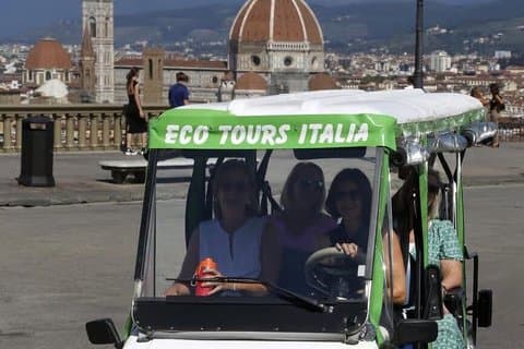 Tour de carrinho de golfe privado de Florença Michelangelo e colinas panorâmicas